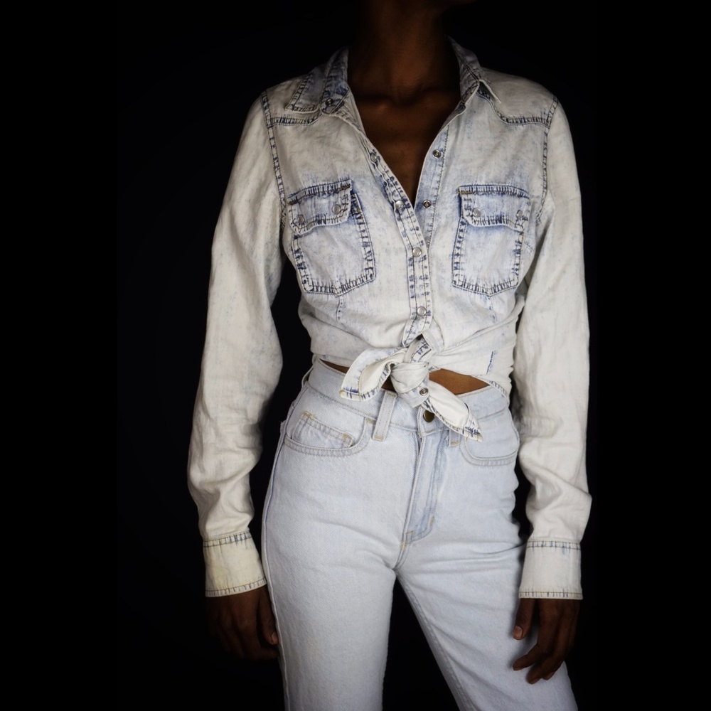 Too Distressed To Stress Jean Top